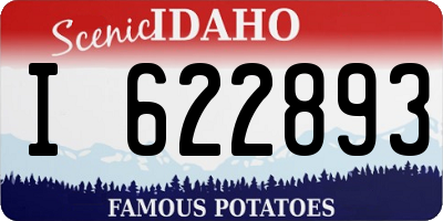 ID license plate I622893