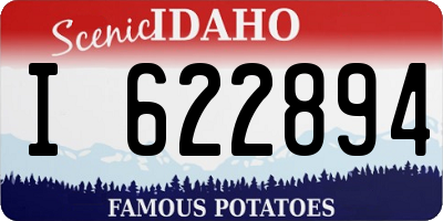 ID license plate I622894