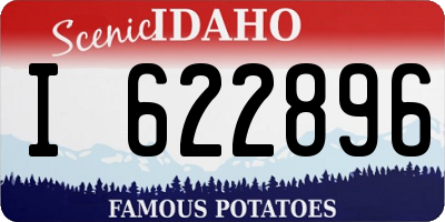 ID license plate I622896