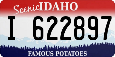 ID license plate I622897