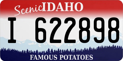 ID license plate I622898