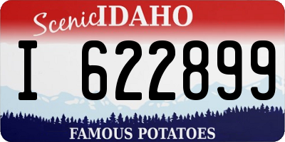 ID license plate I622899