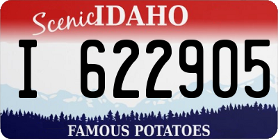 ID license plate I622905
