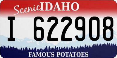 ID license plate I622908