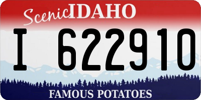 ID license plate I622910