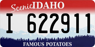 ID license plate I622911