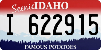 ID license plate I622915