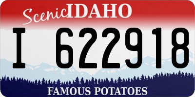 ID license plate I622918