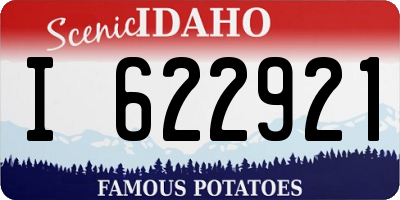 ID license plate I622921