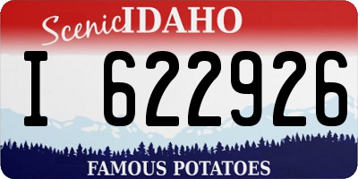 ID license plate I622926