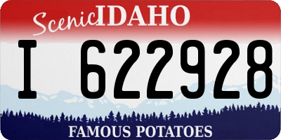 ID license plate I622928