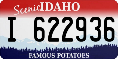 ID license plate I622936
