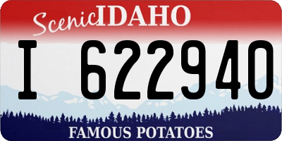 ID license plate I622940