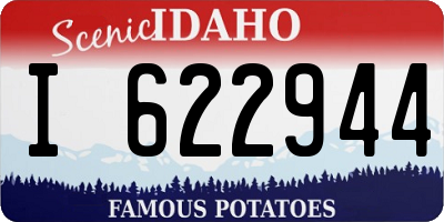 ID license plate I622944
