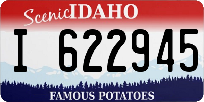 ID license plate I622945