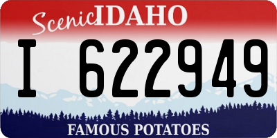 ID license plate I622949