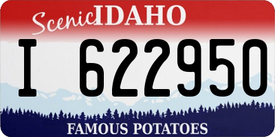 ID license plate I622950