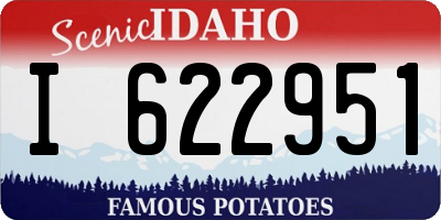 ID license plate I622951