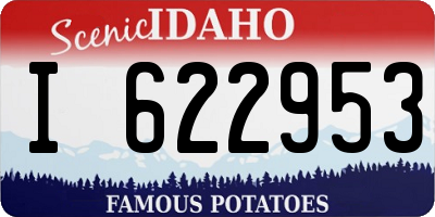ID license plate I622953