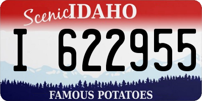 ID license plate I622955