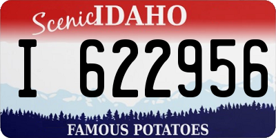 ID license plate I622956