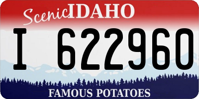 ID license plate I622960