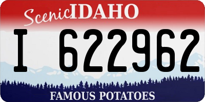 ID license plate I622962