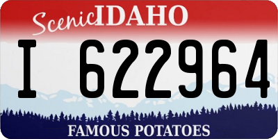 ID license plate I622964