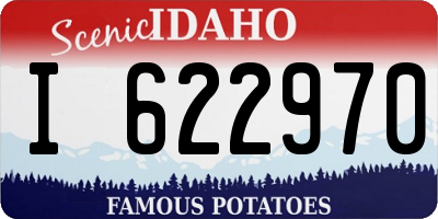 ID license plate I622970