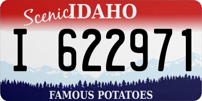ID license plate I622971