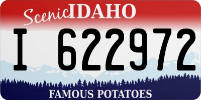 ID license plate I622972