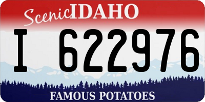 ID license plate I622976