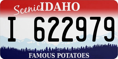 ID license plate I622979