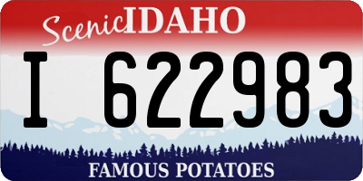 ID license plate I622983