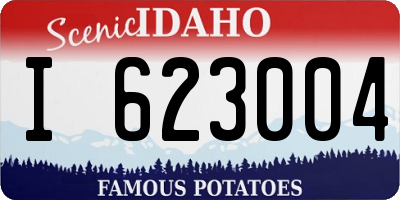 ID license plate I623004