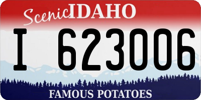 ID license plate I623006