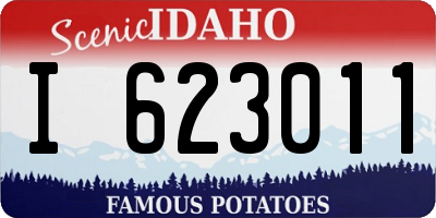 ID license plate I623011
