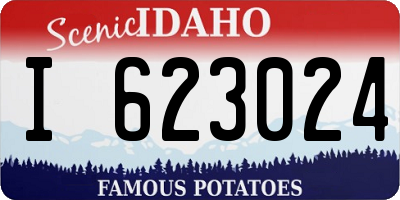 ID license plate I623024