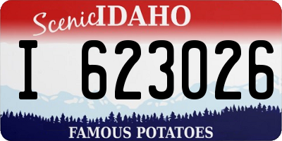 ID license plate I623026