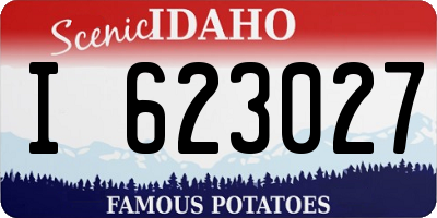 ID license plate I623027
