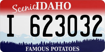 ID license plate I623032
