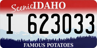 ID license plate I623033