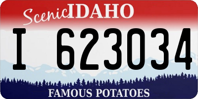 ID license plate I623034