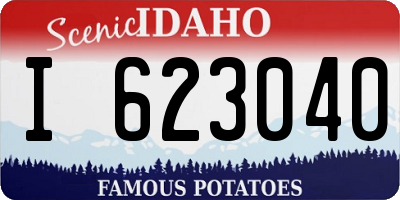 ID license plate I623040