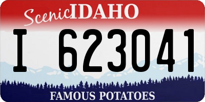 ID license plate I623041