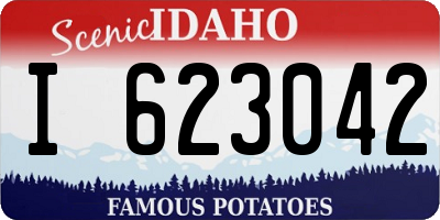 ID license plate I623042