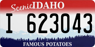 ID license plate I623043