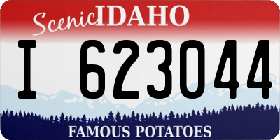 ID license plate I623044