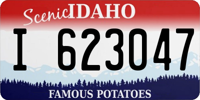 ID license plate I623047