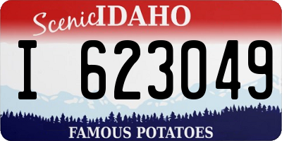 ID license plate I623049